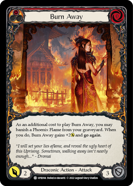 Burn Away Card Front
