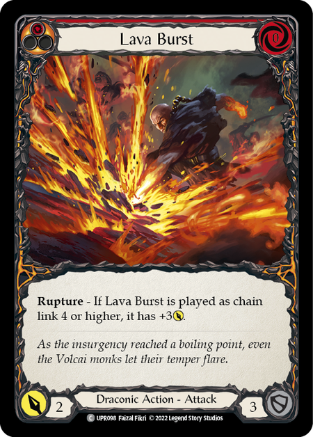 Lava Burst Card Front