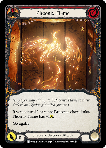 Phoenix Flame Card Front