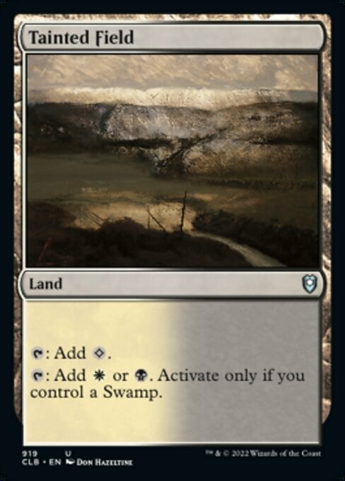 Tainted Field Card Front