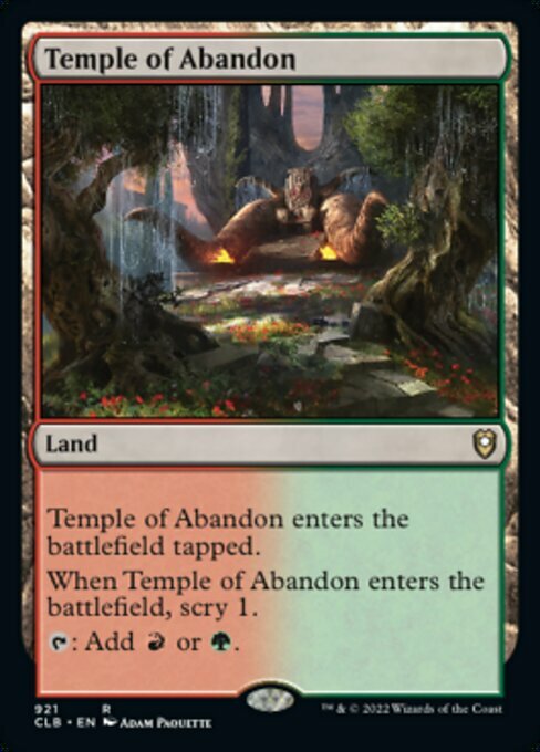 Temple of Abandon Card Front