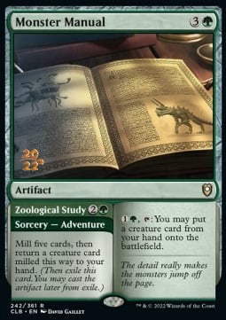 Monster Manual // Zoological Study Card Front