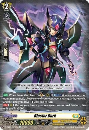 Blaster Dark Card Front