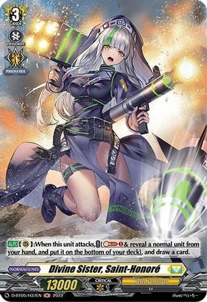 Divine Sister, Saint-Honoré [D Format] Card Front