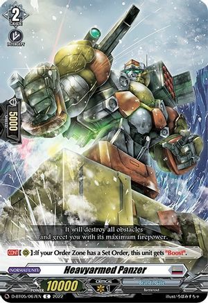 Heavyarmed Panzer Card Front