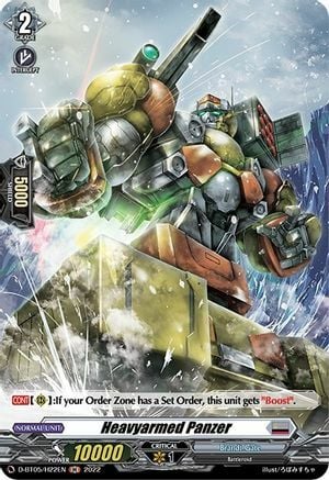 Heavyarmed Panzer Card Front