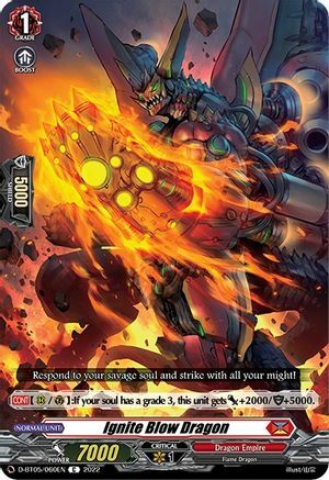 Ignite Blow Dragon Card Front