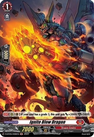 Ignite Blow Dragon Card Front