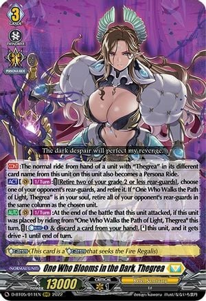One Who Blooms in the Dark, Thegrea Card Front