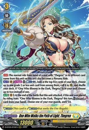 One Who Walks the Path of Light, Thegrea Card Front