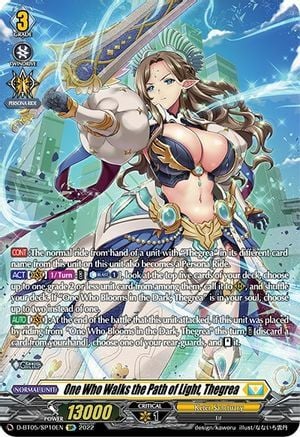 One Who Walks the Path of Light, Thegrea [D Format] Card Front