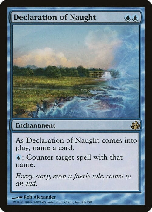 Declaration of Naught Card Front