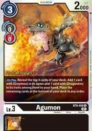 Agumon · Pre-Release Stamped BT8-058
