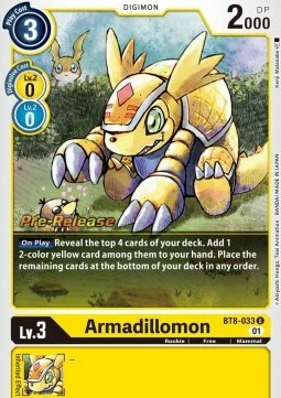 Armadillomon Card Front