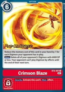 Crimson Blaze Card Front