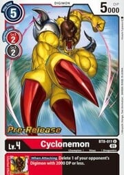 Cyclonemon · Pre-Release Stamped BT8-011