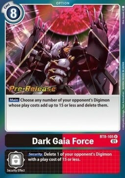 Dark Gaia Force Card Front