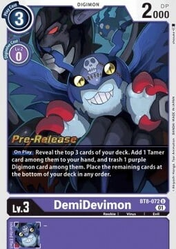 DemiDevimon Card Front
