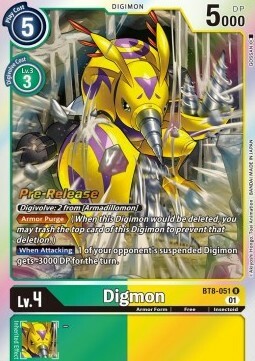 Digmon Card Front