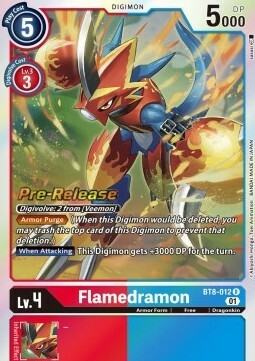 Flamedramon Card Front