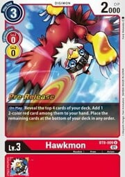 Hawkmon · Pre-Release Stamped BT8-009