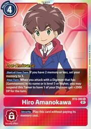 Hiro Amanokawa · Pre-Release Stamped BT8-086