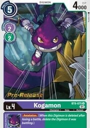 Kogamon · Pre-Release Stamped BT8-075