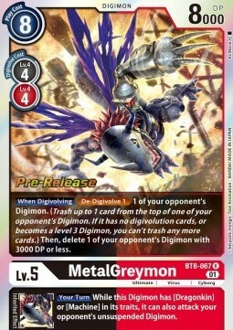 MetalGreymon Card Front