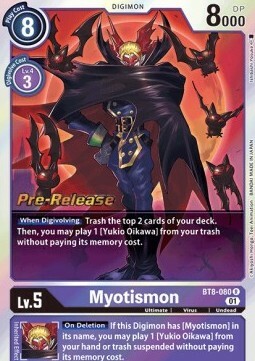 Myotismon Card Front