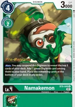 Namakemon Card Front