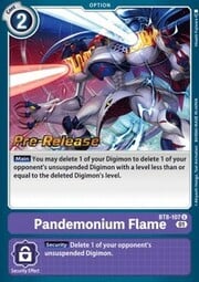 Pandemonium Flame · Pre-Release Stamped BT8-107