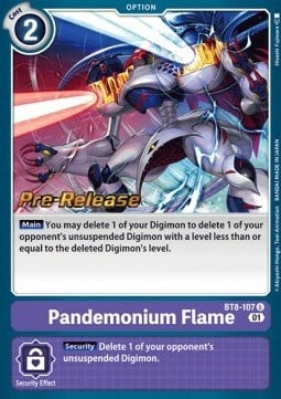 Pandemonium Flame Card Front