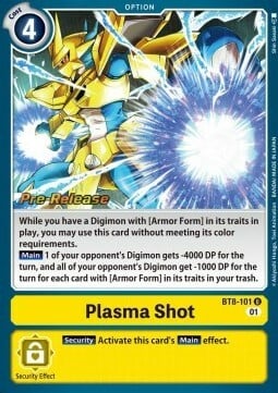 Plasma Shot Card Front
