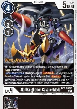 SkullKnightmon Cavalier Mode Card Front