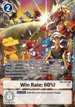 Win Rate: 60%! Card Front