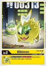 Bibimon · Pre-Release Stamped BT6-003