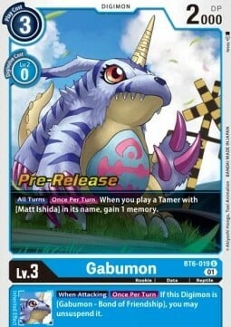 Gabumon Card Front