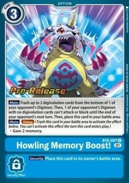 Howling Memory Boost! Card Front