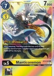Manticoremon · Pre-Release Stamped BT6-041