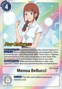 Menoa Bellucci Card Front