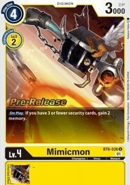 Mimicmon Card Front