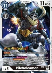 PileVolcamon · Pre-Release Stamped BT6-066