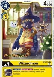 Wizardmon · Pre-Release Stamped BT6-034