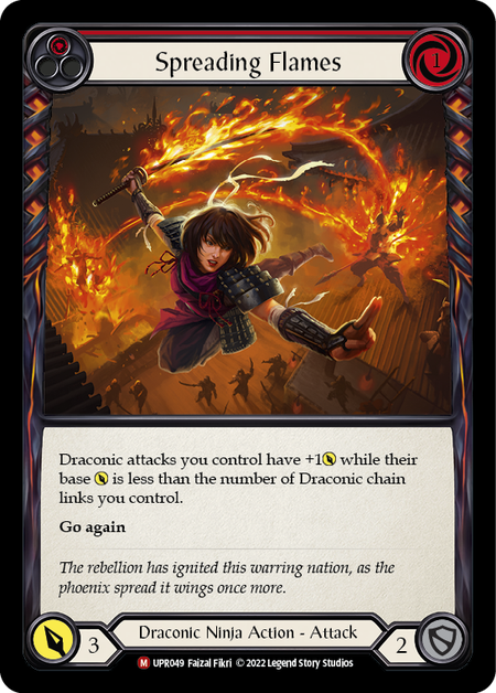 Spreading Flames Card Front