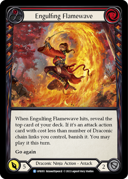 Engulfing Flamewave - Red Card Front