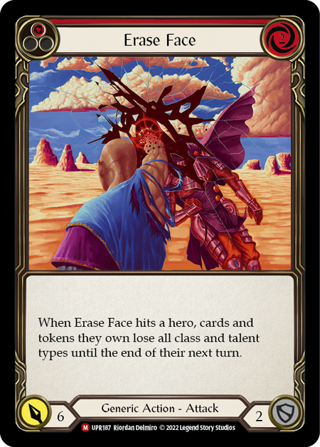 Erase Face Card Front