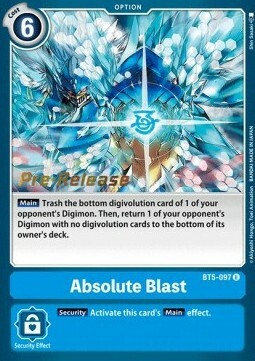 Absolute Blast Card Front