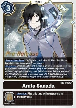 Arata Sanada Card Front