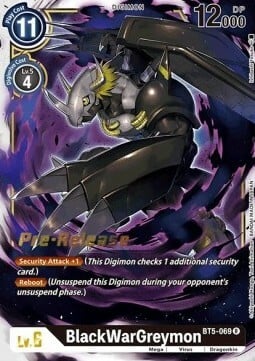 BlackWarGreymon Card Front
