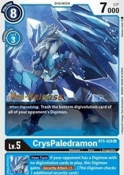CrysPaledramon · Pre-Release Stamped BT5-028